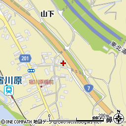 青森県南津軽郡大鰐町宿川原山下29周辺の地図