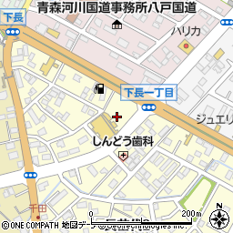 青森県八戸市長苗代2丁目21周辺の地図