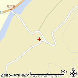 青森県平川市切明上井戸周辺の地図