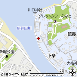 青森県八戸市湊町下条33周辺の地図