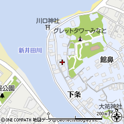 青森県八戸市湊町下条21周辺の地図