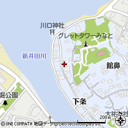 青森県八戸市湊町下条24周辺の地図