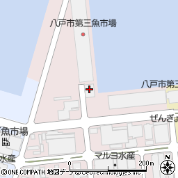 株式会社八戸魚市場　漁船部事務所周辺の地図