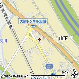 青森県南津軽郡大鰐町宿川原山下109-4周辺の地図