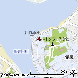 青森県八戸市湊町下条28周辺の地図