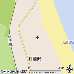 青森県八戸市鮫町日蔭沢周辺の地図