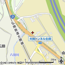 青森県南津軽郡大鰐町宿川原山下112周辺の地図