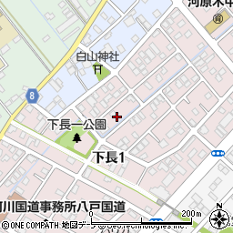 青森県八戸市下長1丁目15周辺の地図