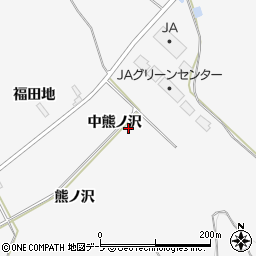 青森県八戸市尻内町中熊ノ沢周辺の地図