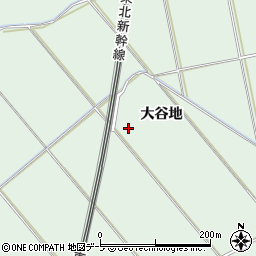 青森県八戸市河原木大谷地周辺の地図