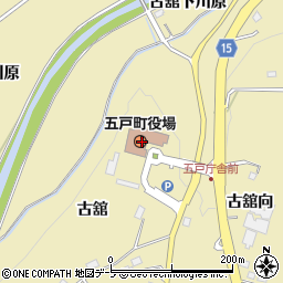 五戸町役場周辺の地図