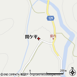 青森県弘前市藍内関ケ平47周辺の地図