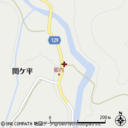 青森県弘前市藍内関ケ平155周辺の地図