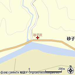 砂子沢周辺の地図