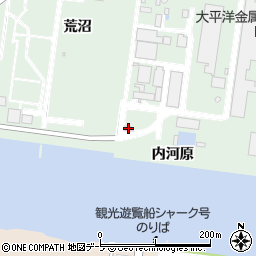 青森県八戸市河原木内河原18周辺の地図