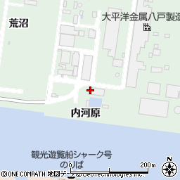 青森県八戸市河原木内河原周辺の地図
