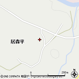 青森県西目屋村（中津軽郡）居森平（寒沢）周辺の地図