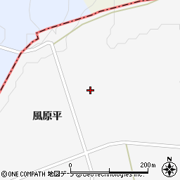 青森県三戸郡五戸町倉石石沢風原平周辺の地図