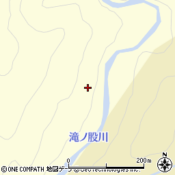 滝ノ股川周辺の地図