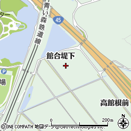青森県八戸市河原木館合堤下周辺の地図