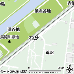 青森県八戸市河原木石仏周辺の地図