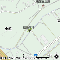 青森県八戸市河原木小館周辺の地図