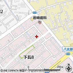 青森県八戸市下長8丁目13周辺の地図