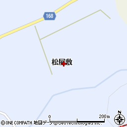 青森県十和田市滝沢松屋敷周辺の地図