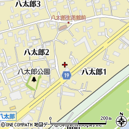 丸運液体輸送東北八戸支店周辺の地図