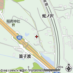 青森県八戸市河原木簀子渡2周辺の地図