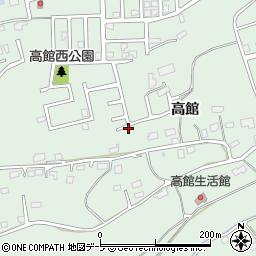 青森県八戸市河原木高館周辺の地図