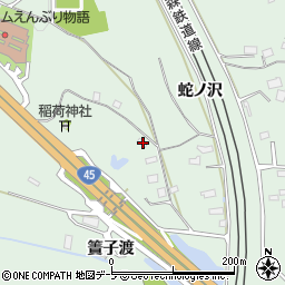 青森県八戸市河原木簀子渡3周辺の地図