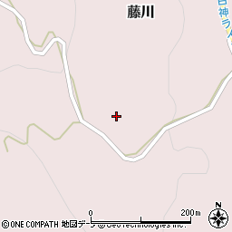 青森県中津軽郡西目屋村藤川周辺の地図