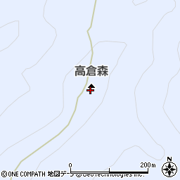高倉森周辺の地図