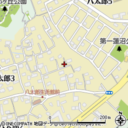 青森県八戸市八太郎周辺の地図