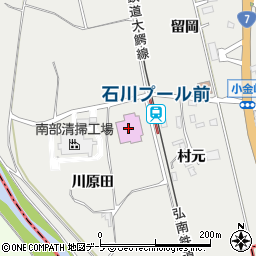 弘前市立温水プール石川周辺の地図