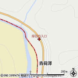 厚目内入口周辺の地図