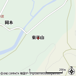 青森県弘前市一野渡東平山周辺の地図