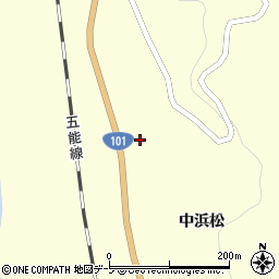 青森県深浦町（西津軽郡）松神周辺の地図