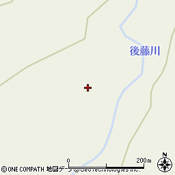 青森県十和田市米田向谷地周辺の地図