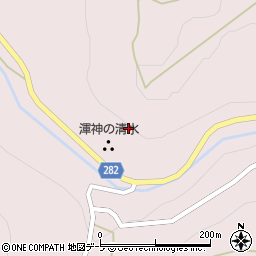 青森県平川市唐竹小松原周辺の地図