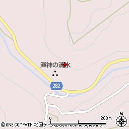 青森県平川市唐竹（小松原）周辺の地図