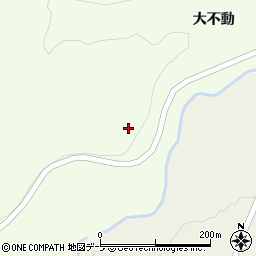青森県十和田市大不動大不動周辺の地図