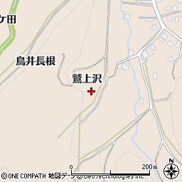青森県弘前市大沢鷲上沢周辺の地図