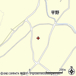 青森県弘前市石川平野周辺の地図