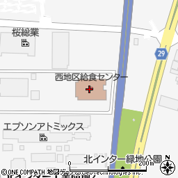 八戸市庁　教育委員会西地区給食センター周辺の地図