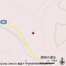 青森県平川市唐竹滝の沢周辺の地図