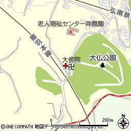 青森県弘前市石川大仏45周辺の地図