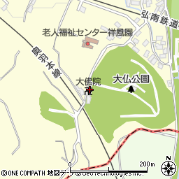 青森県弘前市石川大仏24周辺の地図