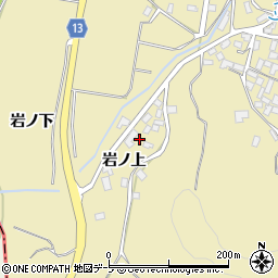 青森県弘前市乳井岩ノ上周辺の地図